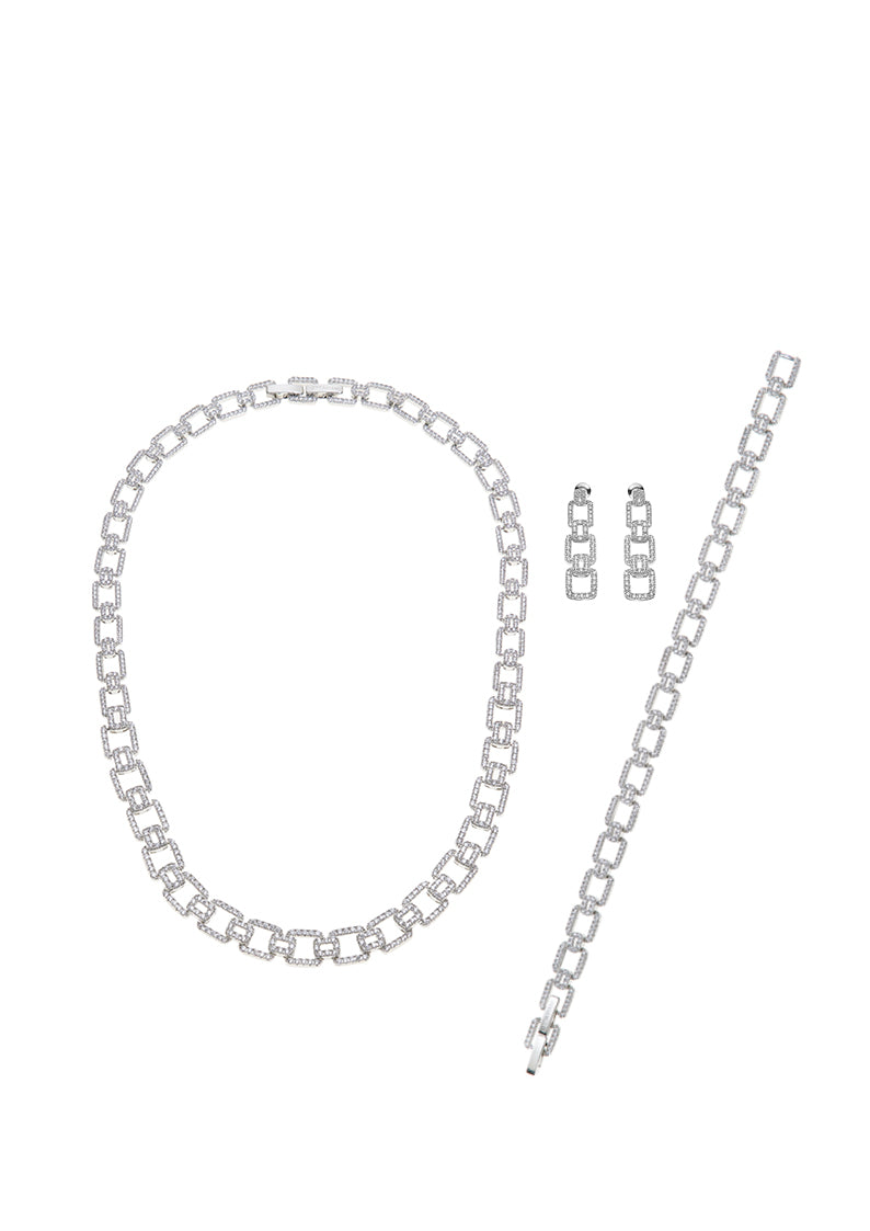 COLLANA RODIATA CON CUBIC ZIRCONIA
