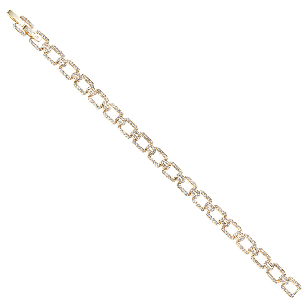 BRACCIALE PLACCATO ORO CON CUBIC ZIRCONIA