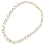 COLLANA PLACCATA ORO CON CUBIC ZIRCONIA