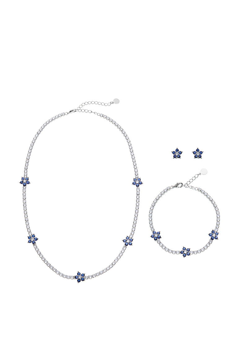 COLLANA RODIATA CON CUBIC ZIRCONIA