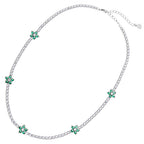 COLLANA RODIATA CON CUBIC ZIRCONIA