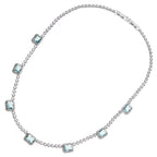 COLLANA RODIATA CON CUBIC ZIRCONIA