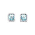 ORECCHINI RODIATI CON CUBIC ZIRCONIA