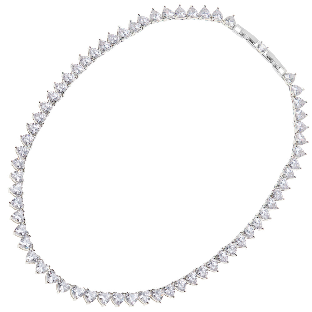 COLLANA RODIATA CON CUBIC ZIRCONIA