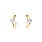 ORECCHINI PLACCATI ORO CON CUBIC ZIRCONIA