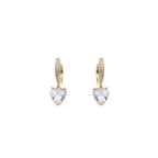 ORECCHINI PLACCATI ORO CON CUBIC ZIRCONIA