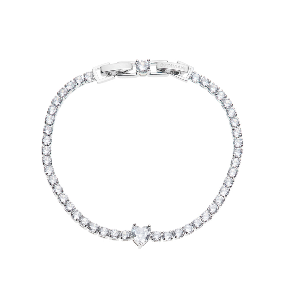 BRACCIALE RODIATO CON CUBIC ZIRCONIA