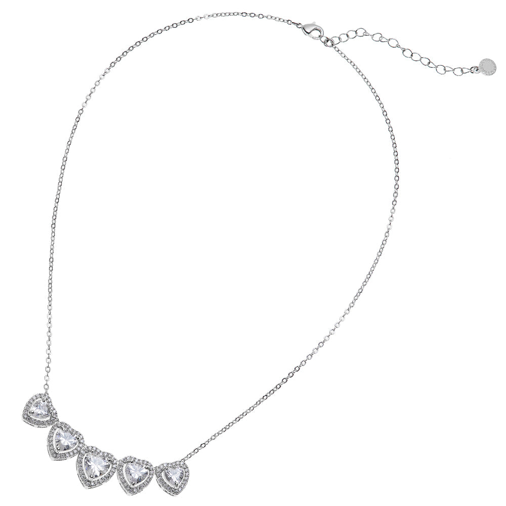 COLLANA RODIATA CON CUBIC ZIRCONIA