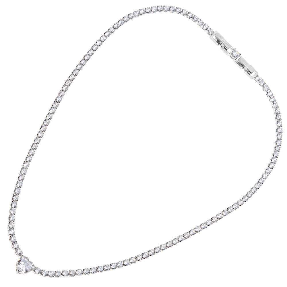 COLLANA RODIATA CON CUBIC ZIRCONIA
