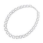 COLLANA RODIATA CON CUBIC ZIRCONIA