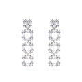 ORECCHINI RODIATI CON CUBIC ZIRCONIA