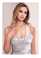 ORECCHINI RODIATI CON CUBIC ZIRCONIA