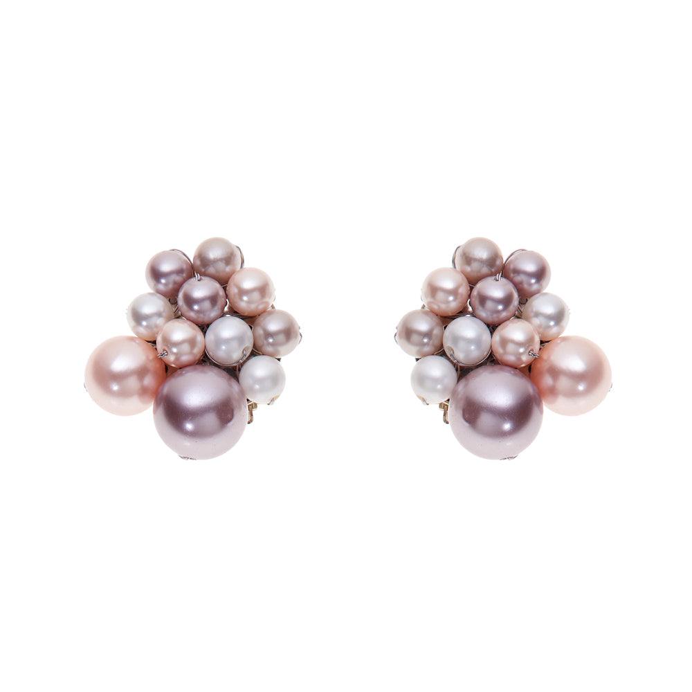 ORECCHINI CON PERLE CHIUSURA CLIP