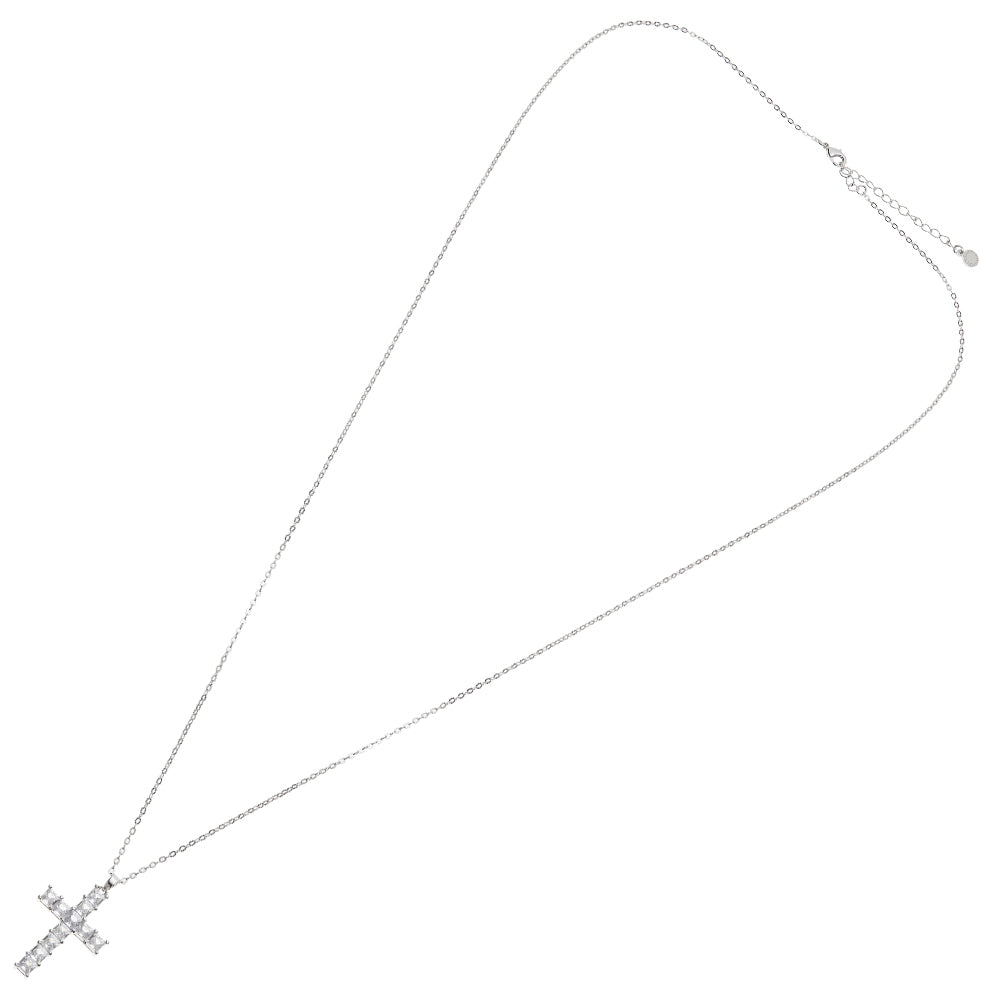 COLLANA RODIATA CON CUBIC ZIRCONIA