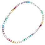COLLANA RODIATA CON CUBIC ZIRCONIA