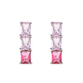 ORECCHINI RODIATI CON CUBIC ZIRCONIA
