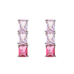 ORECCHINI RODIATI CON CUBIC ZIRCONIA