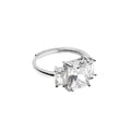 ANELLO RODIATO CON CUBIC ZIRCONIA