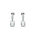 ORECCHINI RODIATI CON CUBIC ZIRCONIA