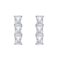 ORECCHINI RODIATI CON CUBIC ZIRCONIA