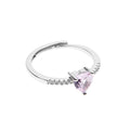 ANELLO RODIATO CON CUBIC ZIRCONIA