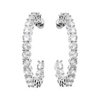 ORECCHINI RODIATI CON CUBIC ZIRCONIA