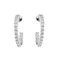 ORECCHINI RODIATI CON CUBIC ZIRCONIA