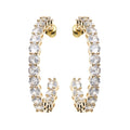 ORECCHINI PLACCATI ORO CON CUBIC ZIRCONIA
