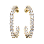 ORECCHINI PLACCATI ORO CON CUBIC ZIRCONIA