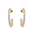 ORECCHINI PLACCATI ORO CON CUBIC ZIRCONIA
