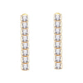 ORECCHINI PLACCATI ORO CON CUBIC ZIRCONIA