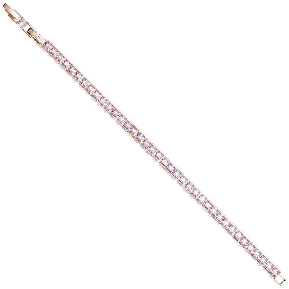 BRACCIALE PLACCATO ORO ROSA CON CUBIC ZIRCONIA