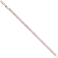 BRACCIALE PLACCATO ORO ROSA CON CUBIC ZIRCONIA