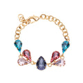 BRACCIALE PLACCATO ORO CON CRISTALLI