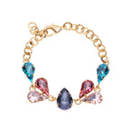 BRACCIALE PLACCATO ORO CON CRISTALLI