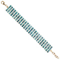 BRACCIALE PLACCATO ORO CON CRISTALLI