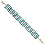 BRACCIALE PLACCATO ORO CON CRISTALLI