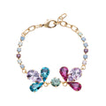 BRACCIALE PLACCATO ORO CON CRISTALLI