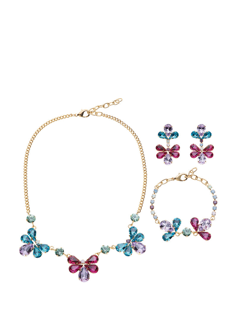 BRACCIALE PLACCATO ORO CON CRISTALLI