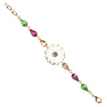 BRACCIALE PLACCATO ORO CON CRISTALLI