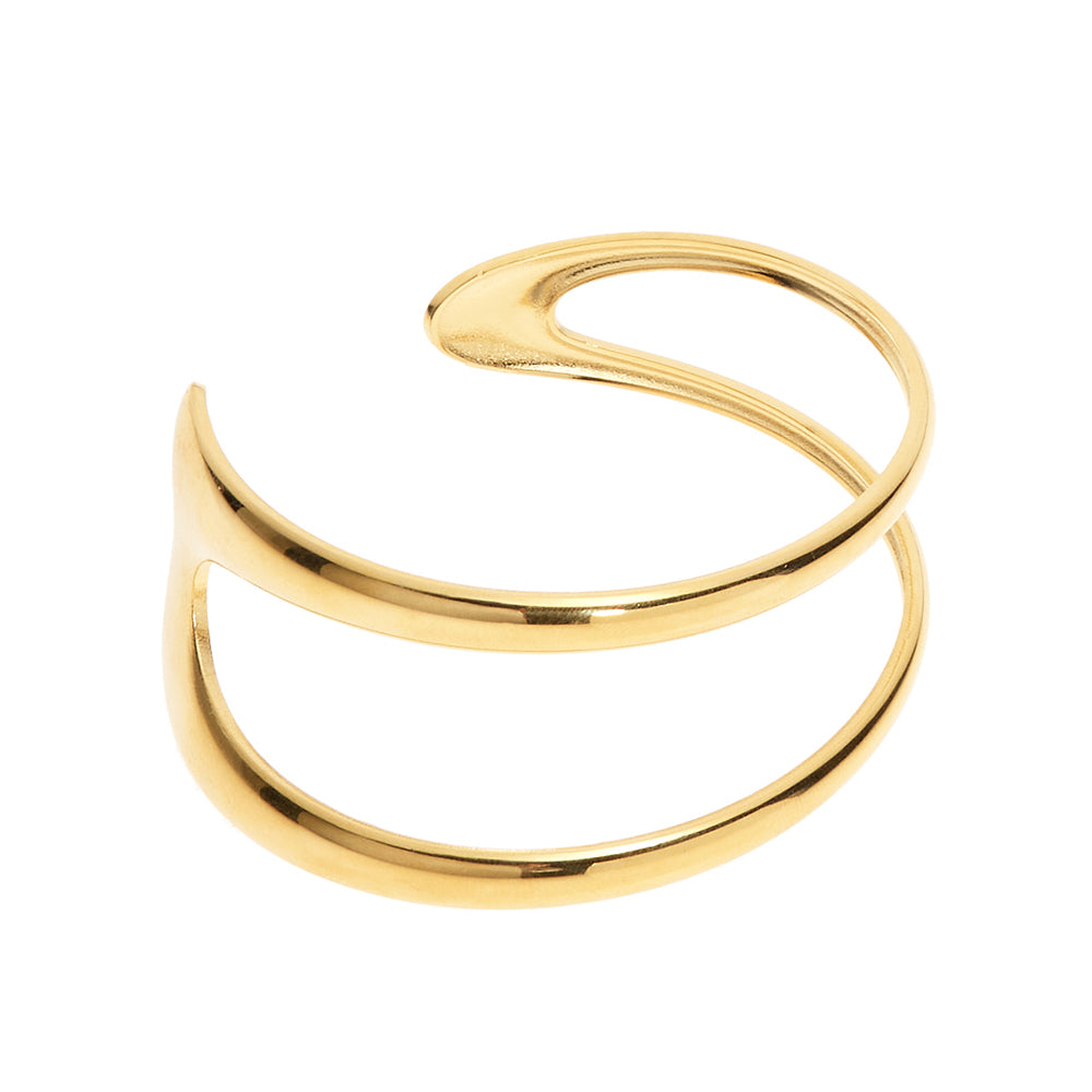 BANGLE DORATO CON CRISTALLI