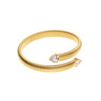 BANGLE DORATO CON CRISTALLI