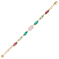 BRACCIALE PLACCATO ORO CON CRISTALLI