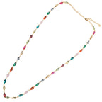 COLLANA PLACCATA ORO CON CRISTALLI