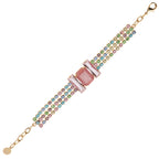 BRACCIALE PLACCATO ORO CON CRISTALLI