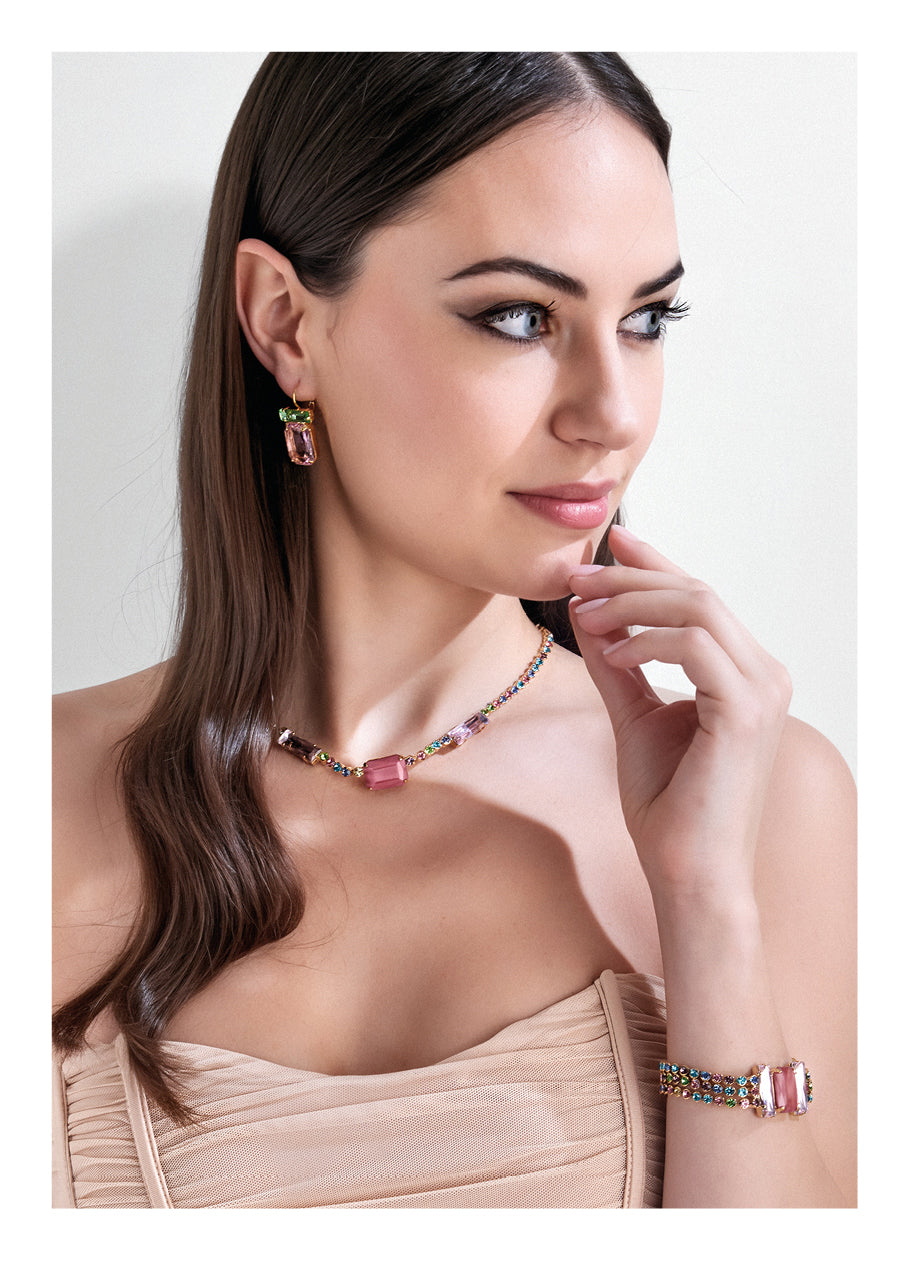 BRACCIALE PLACCATO ORO CON CRISTALLI