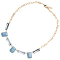 COLLANA PLACCATA ORO CON CRISTALLI
