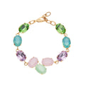 BRACCIALE PLACCATO ORO CON CRISTALLI