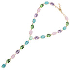 COLLANA PLACCATA ORO CON CRISTALLI