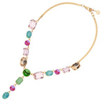 COLLANA PLACCATA ORO CON CRISTALLI